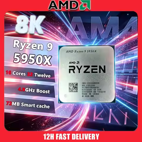AMD Ryzen 9 5950X New Ryzen 9 5000 Series Vermeer (Zen 3) 16-Core 3.4 GHz Socket AM4 105W Socket AM4