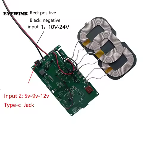 12V 5V 2A Qi Wireless Fast Charger Charging Transmitter Module circuit board 5W/10W/15W/18W/20W + co