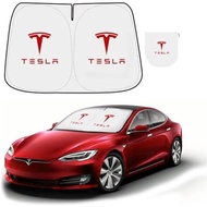 300T Sunshade for Tesla Model Y Model 3, Car Accessories 2026 for Tesla, Front Window Sunshade with 