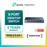 TP-LINK TL-SG108 8 Port Gigabit Network Switch (Plug & Play, Steel Case)