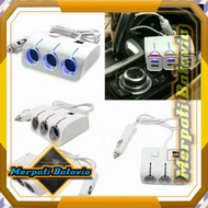 Fast Charging Car Charger Car Charger Splitter Power 3 Socket Cigarette Lighter +2 USB All modern Ca