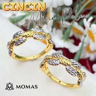 Cincin Mini Rolex  Emas 916 Original Cincin Emas 916 Tulen Cincin Bajet Emas 916 Cincin Murah Emas O