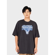 NEW ERA X MLB LOS ANGELES DODGERS LEAGUE RETRO OVERSIZED T-SHIRT BLACK WASH ORIGINAL