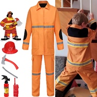 Fireman Fire Extinguisher Child Occupation Suit Waterproof Clothes Water Injection Toy Songkran Fest