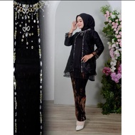 STELAN DAN ATASAN TUNIK SPRIKEL TILE/STELAN TUNIK REMAJA SPRIKEL TILE MUTIARA/TUNIK MODERN/TUNIK TIL