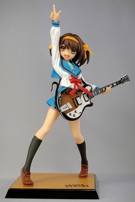 โมเดลฟิกเกอร์ Suzumiya Haruhi Figure Haruhi Guitar Ver. Non Scale PVC Figure ฮารุอิ งานเก่าเก็บสะสม 