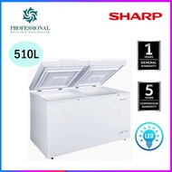 【LOWEST PRICE】SHARP freezer 110L/160L/220L/310L/510L Chest Freezer 2-in-1 Dual Function Freezer Fridge