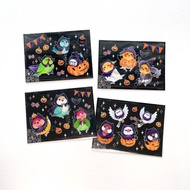 Rolia's 手作 萬聖節 鸚鵡 鳥 水晶轉印貼