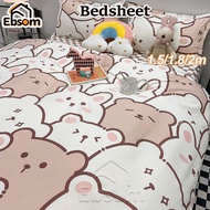 【SG】Bedsheet Set Cartoon Bedsheet Soft Bedsheet Set 4 in 1 Bedsheet with Cute Print Quilt Cover