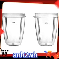 【A-NH】24Oz Cups for Nutribullet Accessories 600W 900W Blender Juicer Mixer Replacement Parts(2 Pack)