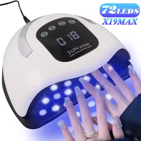 Hot SUN X19 MAX UV LED Nail Drying Professional UV Nail Dryer Light for Gel Nails 72 Beads Fast Curi