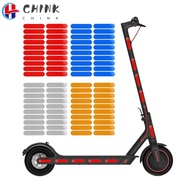 CHINK 20pcs Reflective Stripe, Dustproof PVC Night Warning Sticker, Wheel Hub Accessories Safety 19m