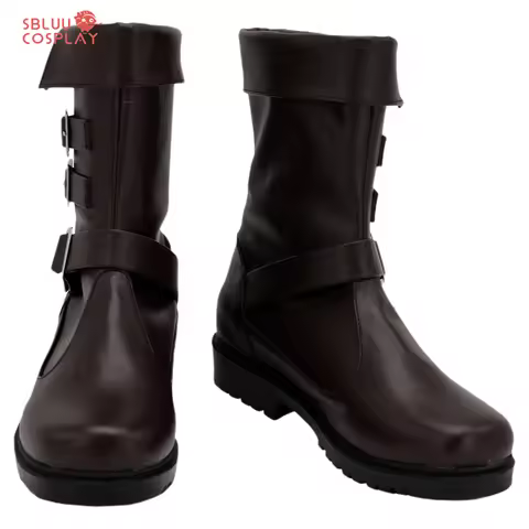 SBluuCosplay FF7 Aerith Gainsborough Cosplay Shoes Custom Made Boots Halloween Party Outfit