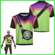 YB1 VALORANT Gekko Cosplay cloth Full Graphic summer T-shirt Anime Short Sleeve Top BY1
