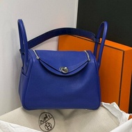 愛馬仕 Lindy26 電光藍 肩背包