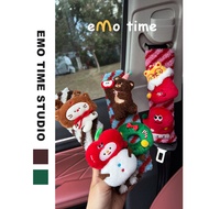 Emo Original Cute happy Bear Shoulder Cover Car Seat Belt Car Decorations Shoulder Cover Christmas G