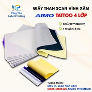 TATTOO-A4 TATTOO Printing Paper Has 4 Layers - For thermal printer M08F [AIMO GENUINE PAPER]