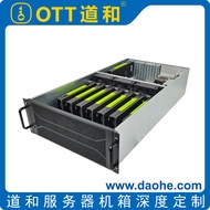 OTT channel and 4U 8-card 10 card multi GPU rack mounted server chassis Desktop Casings