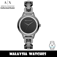 (100% ORIGINAL) Armani Exchange AX5614 Harper Quartz Black Dial Stainless Steel Case & Strap Woman's