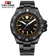 Swiss TEVISE นาฬิกากลไกผู้ชายนาฬิกาผู้ชายกันน้ำระเบิดนาฬิกากลไก Tourbillon