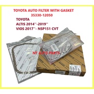 TOYOTA AUTO FILTER WITH GASKET  35330-12050  TOYOTA  ALTIS 2014''-2019''  VIOS 2017''- NSP151 CVT