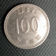 uang koin 100 Yen 1989