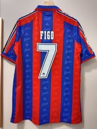 🤩必備復古球衣🤩 Vintage Jersey | 絕版複刻巴塞隆納1995-1997賽季主場7號菲戈Kappa足球球衣 | 收藏級透氣親膚球迷必收戰袍|