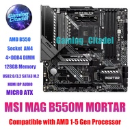 Used MSI B550M MORTAR MATX DDR4 AM4 Motherboard compatible with AMD 1-5 Gen Processors Tested