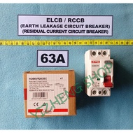 ELCB / RCCB 63A HIMEL 1P+N