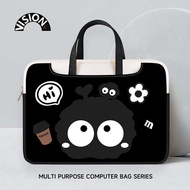 bag laptop bag VISION Cute Black Coal Ball Laptop Bag Portable for Apple macbook15 Point 6 Inch New Air13.3 Huawei matebook Lenovo Women's 14 Sleeve Bag Pro Protective Cover