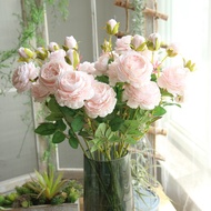 Fake peony, rose bouquet, family living room, fake table decoration, dried flowers, silk flowers, decorative flowers