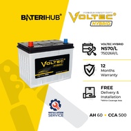 [Installation Provided] Bateri Kereta 75D26L/R Voltec Hybrid WET | Car Battery NS70/L BateriHub
