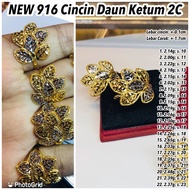 NEW 916 Cincin Daun Ketum Fesyen 6/22