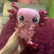 Crochet axolotl salamander