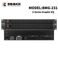 BOMGE 231EQ Graphic Equalizer, 31 band Stereo Equalizer, Suitable for Home Audio, Dual-channel Profe