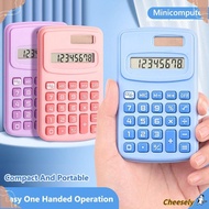 CHEESELY Scientific Calculator, Large LCD Display 8-Digit Mini Pocket Calculator, Cartoon Silent 8-D