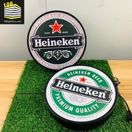 ป้ายเบียร์ไฮเนเก้น HEINEKEN ป้ายไฟLED ป้ายเบียร์ ป้ายเหล้า ป้ายตกแต่งร้าน ป้ายเสริมร้าน ป้ายไฟ ป้ายด