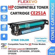 504A 504A Cyan CE251A CE 251A 251A 251 Toner Cartridge Compatible for CM3530 MFP CM3530FS CP3525DN C