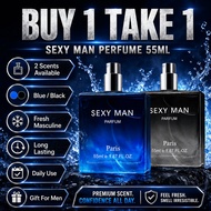 【Buy 1 Take 1】Sexy Men's Perfume 55ml  Woody Oil-Based Fragrance Long-Lasting Scent