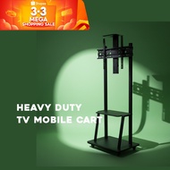 HEAVY DUTY TV stand with wheels table tv mobile cart commercial home 32 inch 100 inch TV bracket