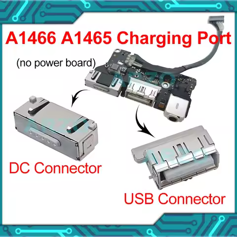 DC Power Jack Charging Port For MacBook Air 11" 13" A1465 A1466 USB Connector 2012-2017 Years