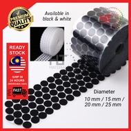 Self Adhesive Velcro Tape Round Dot Hook & Loop Velcro Dot 10mm/15mm/20mm/25mm