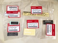 Bộ tem thông số Wave Thái 125 chính hãng honda