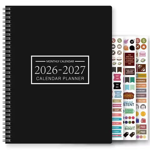 1Pc A4 2026-2027 Monthly Planner and Calendar Book 2 Year Monthly Planner from Jul 2025 - June. 2027