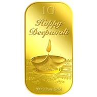 Puregold 1g Deepavali Diwali Lamp | 999.9 Pure Gold Bar