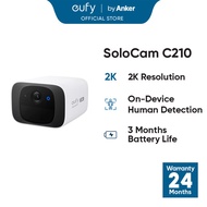 eufy Security SoloCam C210, Outdoor Camera, 2K, No Monthly Fee, 2.4 GHz Wi-Fi, HomeBase 3 Compatible