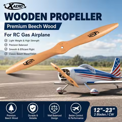 XAERO 1Pc Wood Wooden Prop CW Propeller For Gas RC Airplane 12x8 13x6 14x10 15x8 16X8 17x10 18x10 19