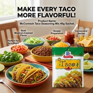 McCormick Taco Seasoning Mix 40g Sachet - Taco Goodness McCormick Quality