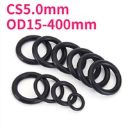 CS5.0mm rubber sealing ring O-ring O-ring OD15-400mm nitrile oil sealing ring, waterproof and high t