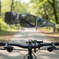 Cyxus Polarized Sunglasses – Fit Over Prescription Glasses for Men & Women, Sport Driving